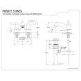 thumbnail image 2 of Kingston Brass FB5628NDL 4 in. Centerset Bathroom Faucet, Brushed Nickel, 2 of 2