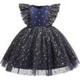 thumbnail image 3 of Princess Dress Toddler Girls Sequin Tutu Lace Mesh Birthday Wedding Party Clothes, 3 of 6