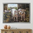 thumbnail image 3 of Designart 'The Cows In The Stable In Countryside' Farmhouse Framed Art Print, 3 of 4