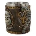 thumbnail image 2 of Nautical Anchor Cthulhu Octopus Wrecking Skull In Porthole Frame Coffee Mug Cup, 2 of 6