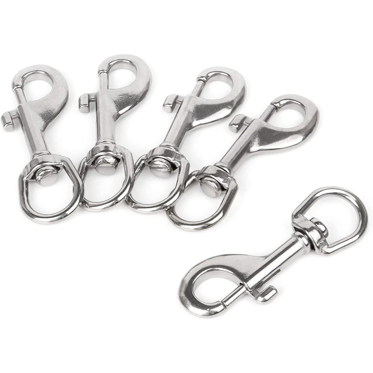 20PCS Swivel Eye Bolt Snap Hook Stainless Steel Swivel Snap Hook for Ropes  Chain 