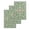 Mint Green, Blush Pink, Off-white, Pistachio, variant on Bohemia Floral Kitchen Dish Towels for Drying Dishes Set of 2, Watercolor Flowers Ethnic Retro Blue Waffle Weave Microfiber Hand Tea Bathroom Towels Quick Dry & Absorbent Towel 12x12