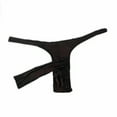 thumbnail image 2 of HUPOM Mens Underwear Boxer Briefs Male Thongs Medium waist Elastic Waist Solid Thong Black One Size, 2 of 4