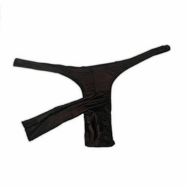 US Men's Low Rise G-String Elastic T-Back Briefs Front Hole Underwear  Underpants