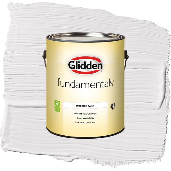 Glidden Fundamentals Gray Whisper Flat Interior Paint and Primer, 1 Gallon
