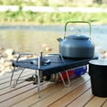 thumbnail image 2 of table d'Isolation pour Réchaud à Gaz Extérieur mini Réchaud de camping Support portable en Alliage d'Aluminium Accessoires de Réchaud, 2 of 7