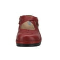 thumbnail image 6 of Women's Mary Jane Clogs and Mules Leather Shoes With Arch Support Burgundy Floral Size 9 M US, 6 of 9