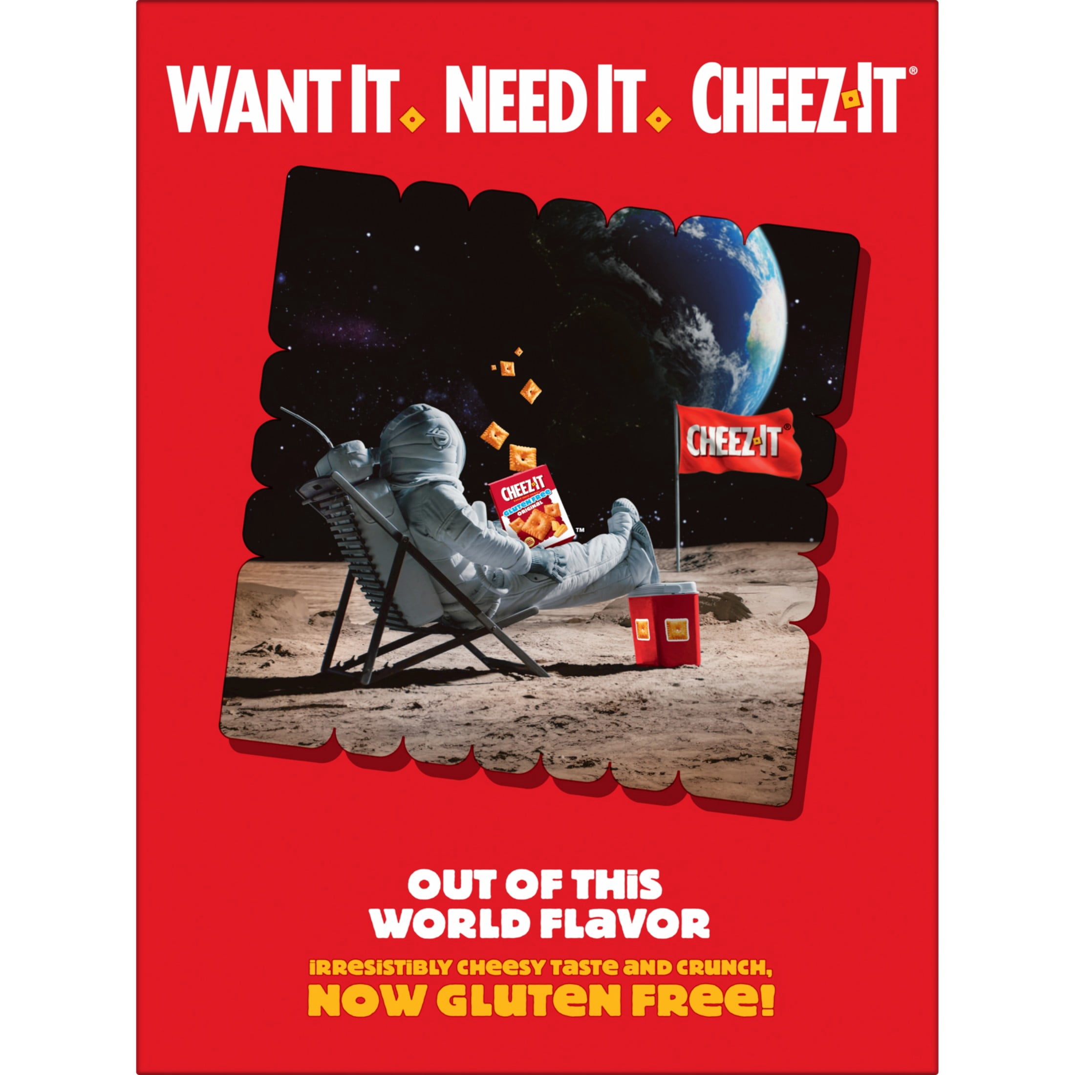 Cheez-It Original Gluten-Free Baked Snack Crackers, Gluten Free, 9 oz