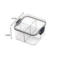 thumbnail image 3 of 1Pcs Clear Snack Box Container,4 Compartments Divided Serving Tray with Lid,Snackle Box Container,Snack Organizer for Fruit,Veggie,Perfect for Party,Entertaining,Grain,Sugar,Flour,Rice,Nut, 3 of 6