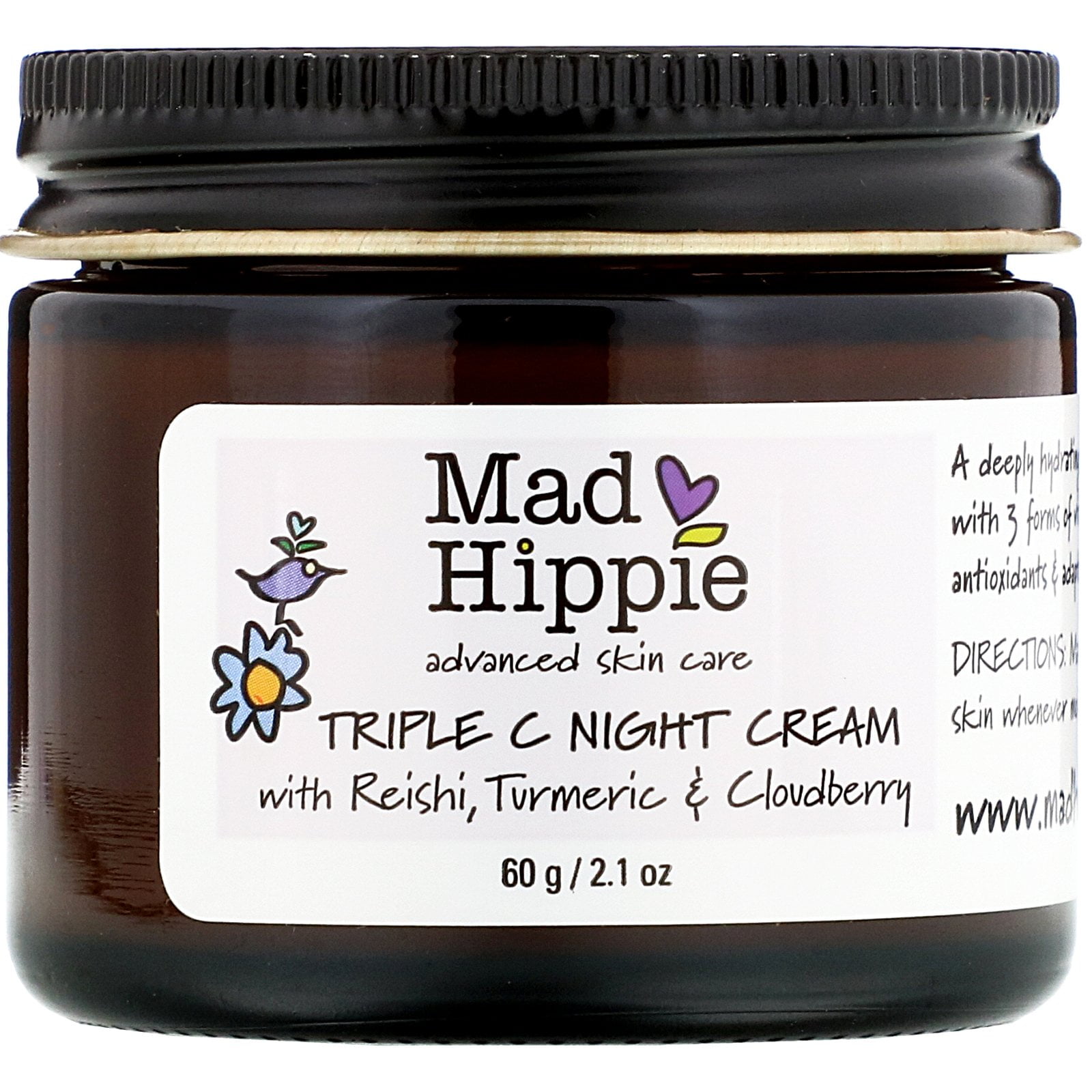 Mad Hippie Mad Hippie Skin Care Products Triple C Night Cream, 2.1 oz (60 g)
