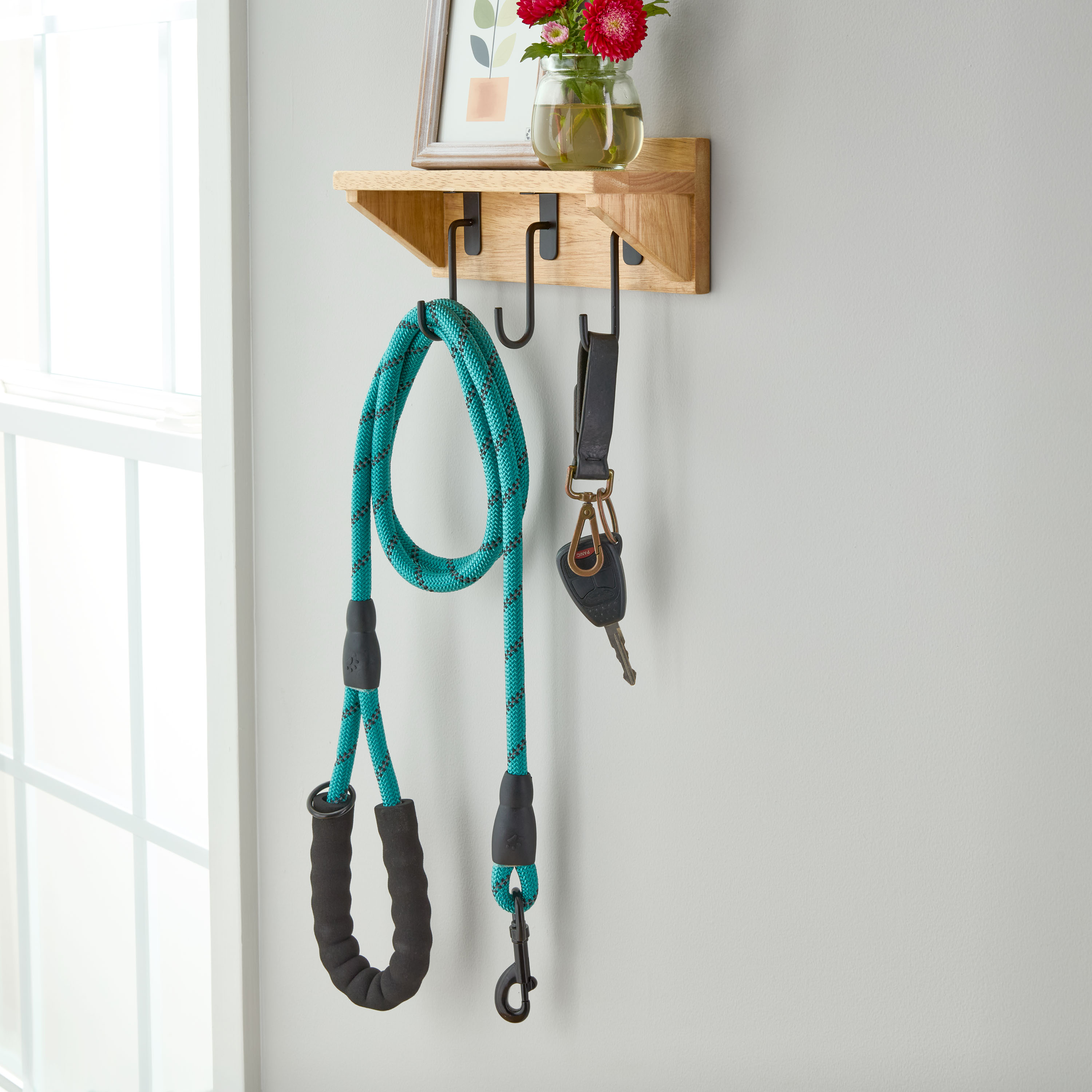 Vibrant Life 6' Neoprene Cushioned Rope Dog Leash, Teal