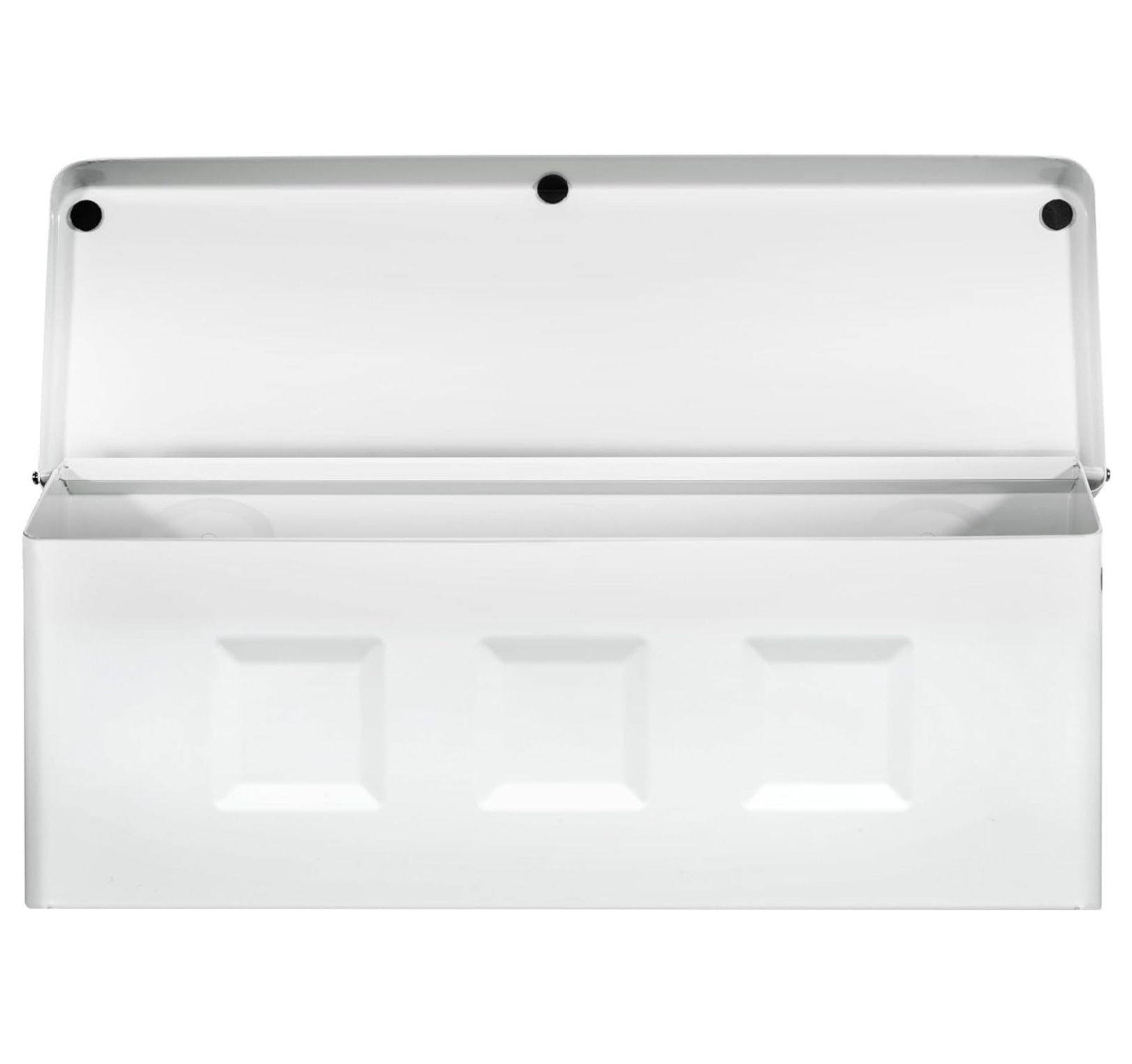 Werqueid Wayland Galvanized Steel Wall Mount Mailbox, 2689W-10, White, Small Capacity