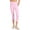 Pink, variant on ID Ideology Womens Compression High Rise Side Pocket Cropped Leggings Pink Stone XL