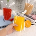 thumbnail image 3 of HOMEMAXS Transparent Plastic Drinks Bag for Storage with Straw Caps and Standup Pieces, 3 of 6