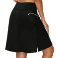 thumbnail image 4 of Knee Length Golf Skorts for Woman Long Athletic Tennis Skirts Built-in Shorts with Pockets Casual Skirts UV Protection, 4 of 4