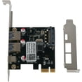thumbnail image 2 of 3X USB 3.1 Type C PCIe Expansion Card PCI-E to 1 Type C and 2 Type A 3.0 USB Adapter PCI Express Controller Hub, 2 of 8