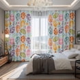 thumbnail image 2 of Easter Eggs Blackout Curtains for Bedroom/Living Room, Pinch Pleated Black Out Curtains, Colorful Eggs Spring Flowers Leaves Rustic Blue Room Darkening Window Drapes with Hooks 2 Panels, 59"x70", 2 of 8
