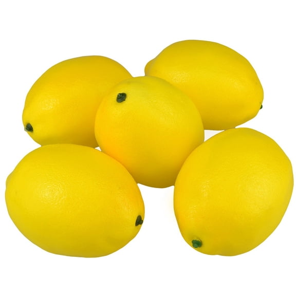 HHGBAD Artificial Lifelike Simulation Fruit, Faux Decorative Lemon, Realistic Home Decor, Perfect for Kitchen, Party, Showcase, Wedding Decoration, 10pcs Set