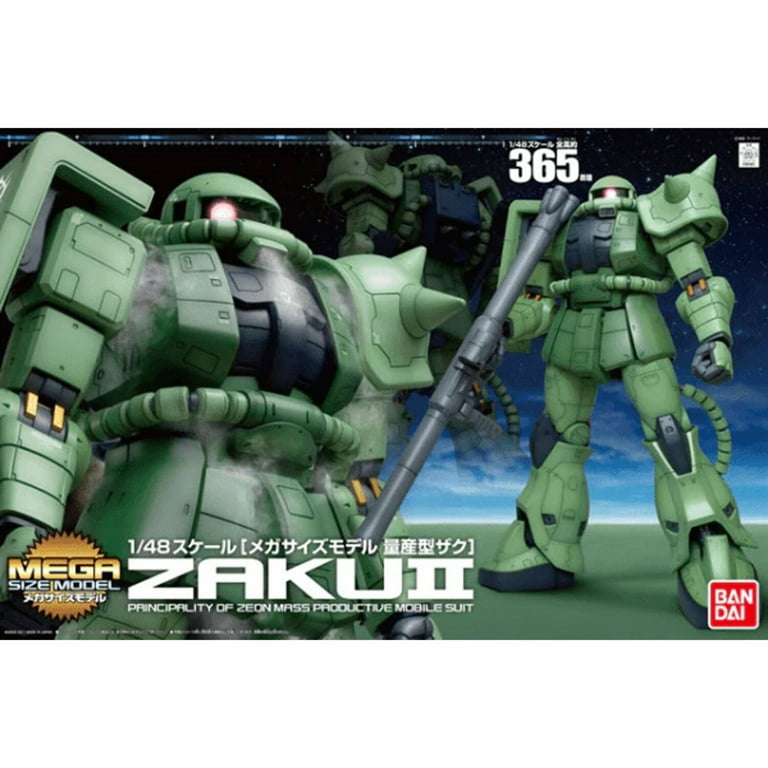 Gundam MS-06 Zaku II Mega Size 1:48 Model Kit - Walmart.com