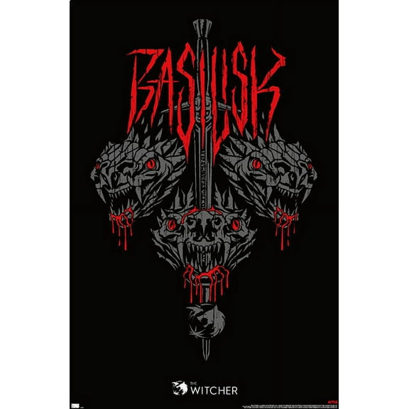 Netflix The Witcher Season 2 - Basilisk Wall Poster, 22.375" x 34"