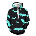 thumbnail image 4 of CONZONE Halloween Mens Hoodies Long Sleeve Hallowmas Pullover Hoodie for Men Funny Bat Graphic Hooded Sweatshirts With Pocket, 4 of 4