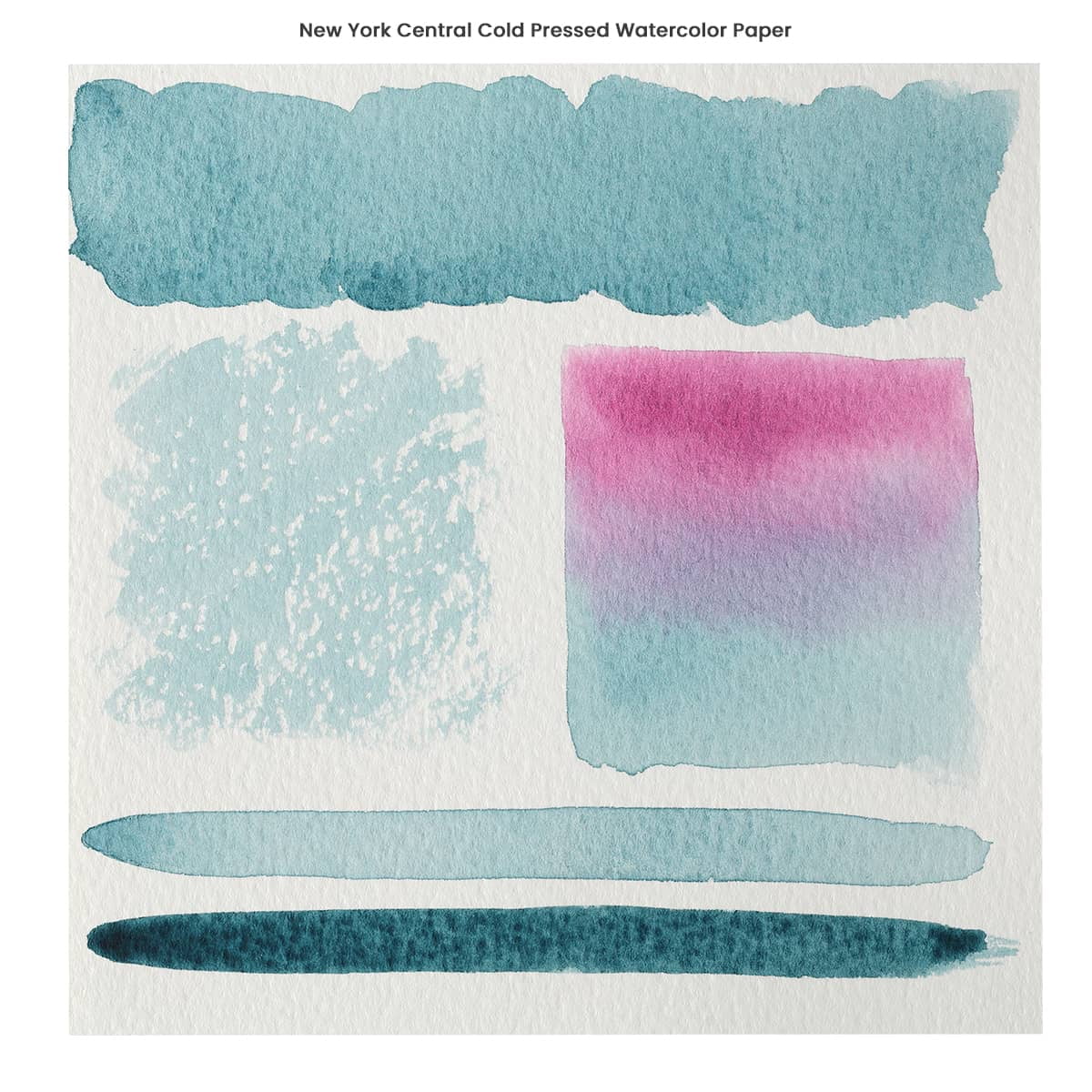 New York Central Watercolor Paper - 11x14" - 25 Sheets - 300 lb. Cold Press - 100% Cotton, Acid-Free, Archival Quality, Bright White Watercolor Paper Pad for Wet & Dry Media