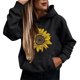 thumbnail image 1 of Sudaderas universitarias Gibobby con capucha para mujer negro M, 1 of 4