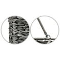 thumbnail image 3 of 14.5 in Plastic Wicker Storage Stair Basket with Handle (Grey), 3 of 6