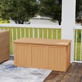 thumbnail image 2 of S-HOME Versatile Solid Wood Outdoor Deck Box with 67 Gallon Capacity, Ideal for Storing Cushions, Toys and Garden Equipment, 2 of 8