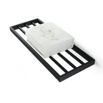 BUVELOT Lavatory Bath Towel Shelf, Minimalist Towel Rack for Bathroom, Wall Mounted and Modern Hotel Style with Towel Bar ,Towel Holder 24Inch, Matte Black, 073090-MB Ler Series