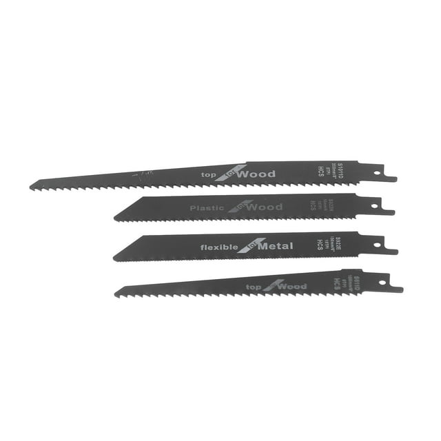Jigsaw Blade,4Pcs Sabre Saw Blade Wood Sawing Blade Reciprocating Saw Blade Performance Driven