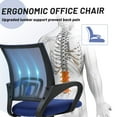 thumbnail image 3 of CL.HPAHKL Mesh Office Chair with Wheels, Adjustable Ergonomic Computer Desk Chair with Lumbar Support & Armrest, Comfortable Swivel Rolling Chair for Home Office Work Study, 2 Pack, Blue, 3 of 7