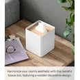 thumbnail image 2 of Yamazaki Home Tissue Box Cover - Square, Ash, Steel, Lid, No Assembly, 2 of 7