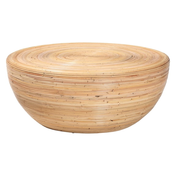 bali & pari Tokyo Laminated Natural Rattan Coffee Table
