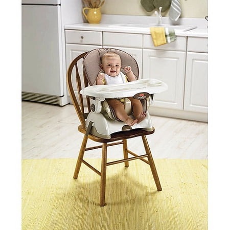 Fisher-Price - Space-Saver High Chair and Booster, Tan Swirl