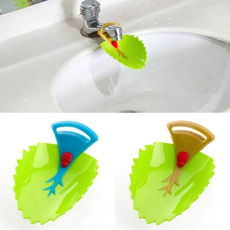 Visland Toddler Kids Cute Bathroom Hand Washing Helper Leaf Style