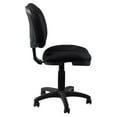 thumbnail image 4 of Comfort Height Adjustable Armless Task Chair with Plush Padded Seat - Black, 4 of 5