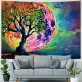 thumbnail image 4 of PRATYUS  Moon Tapestry Trippy Galaxy Clouds Tapestry Tree Tapestry  Ocean Sea Wall Tapestry Colorful Starry Sky Tapestry Wall Hanging for Bedroom Painting, 4 of 6