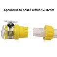 thumbnail image 4 of Durable Universal Water Faucet Adapter, Plastic Hose Fitting with Quick Connect Design, Multi-functional for Garden Hoses & Faucet Outlets, Fits 15-21MM Diameter, Yellow/Green, 4 of 8
