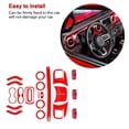 thumbnail image 4 of Kit De Decoración De Interior De Coche Kit De Decoración De Cubierta Interior Roja Compatible Con Jeep Wrangler 2011-2018 Vehículo De Decoración De Coche 21 Uds. Speravity VI005806-00, 4 of 7