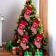thumbnail image 4 of Christmas Large Letters Christmas Stockings Cute Striped Christmas Tree Pendant Holiday Decorations, 4 of 5