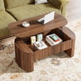 thumbnail image 3 of Tribesigns 47-Inch Lift Top Coffee Table with Storage, Rustic Lift Up Tabletop Center Tables with Hidden Compartment for Living Room, Rustic Brown, 3 of 8
