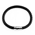 thumbnail image 3 of Women Fashion Leather Rope Braided Buckle Bracelet Bangle Wrap Jewelry Gift, 3 of 7