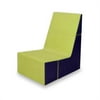Cubit Chair 17C-010305 Microsuede Lime Cobalt Folding Chair