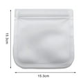 thumbnail image 6 of Tnobhg Reusable Transparent Fresh-keeping Bag Double Zipper Sealed Bag Leakproof Sandwich Bag Washable Food Storage Container, 6 of 8