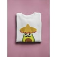 thumbnail image 3 of Avocado Mexican Hat Sweatshirt Women -Image by Shutterstock, Female 3X-Large, 3 of 4