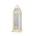 thumbnail image 2 of Serene Spaces Living Large Antique White Metal Lantern, 8"Square & 24" Tall, 2 of 6