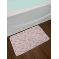thumbnail image 2 of Flower Bath Mat, Swirling Branches Spring Season Petal Blossom Romantic Garden Motif, Plush Bathroom Decor Mat with Non Slip Backing, 29.5" X 17.5", Taupe Grey Dried Rose, by Ambesonne, 2 of 2