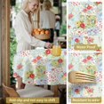 thumbnail image 5 of Pioneer Flower Floral Print Pattern Round Tablecloth 60 X 60 Inch, Wrinkle Resistant Wipeable Table Cloth for Kitchen Dining Picnic Patio Party, 5 of 6