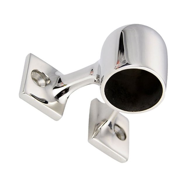 Sidaley Soporte de barco de acero inoxidable, soporte de puntal de yate, accesorios pulidos de repuesto de extremo de de riel duradero Bombillas para automóviles